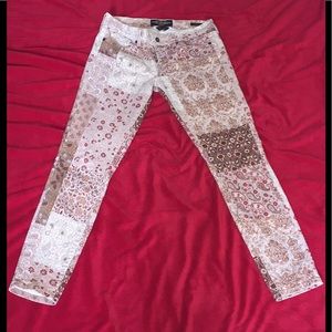 Lucky Brand multicolored patchwork jeans